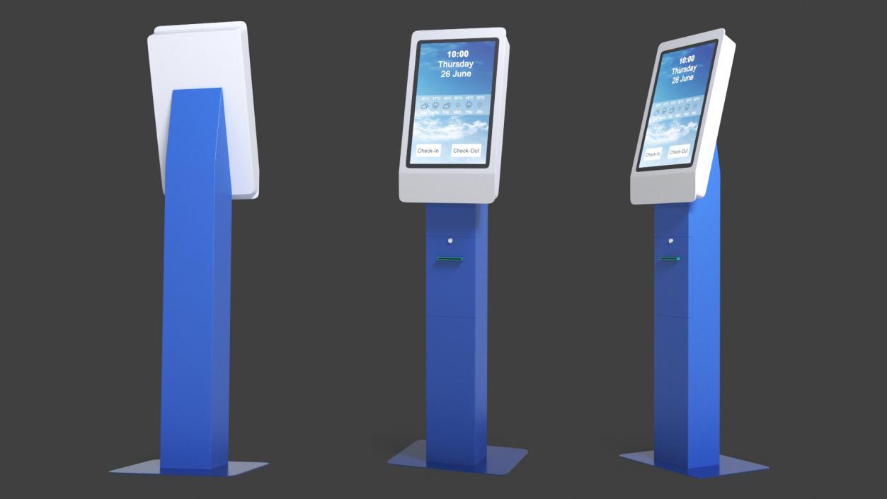 3D Hotel Kiosk 3 model