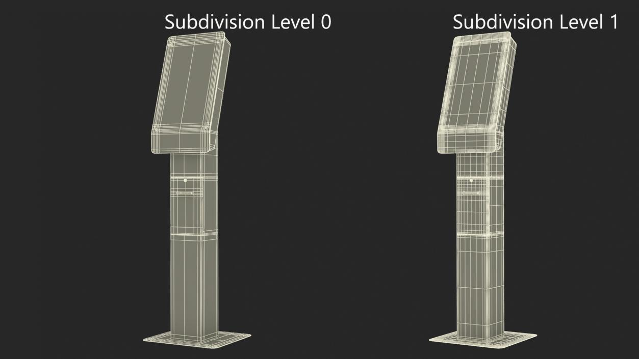 3D Hotel Kiosk 3 model