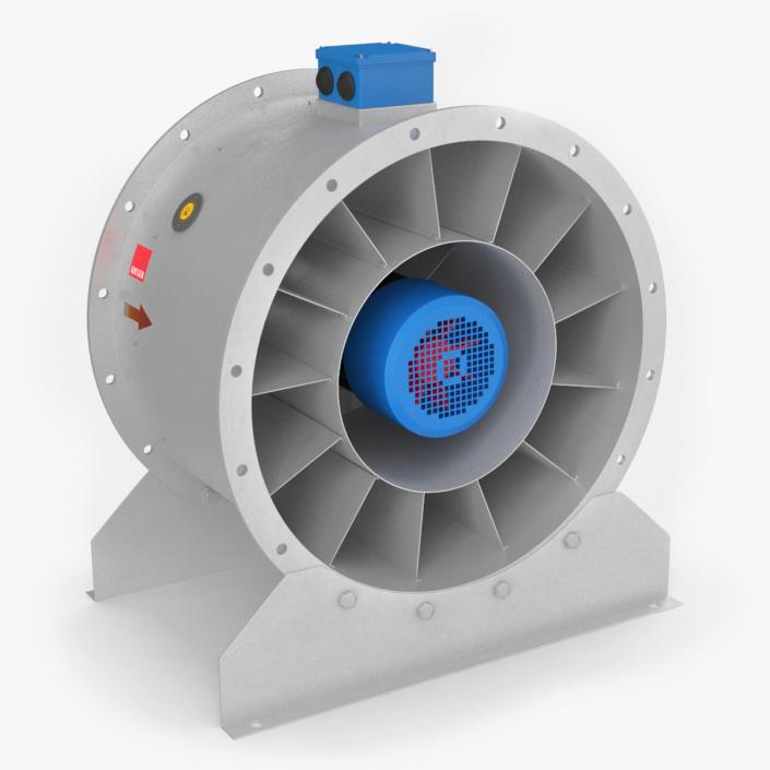 Axial Extractor Fan 3D model