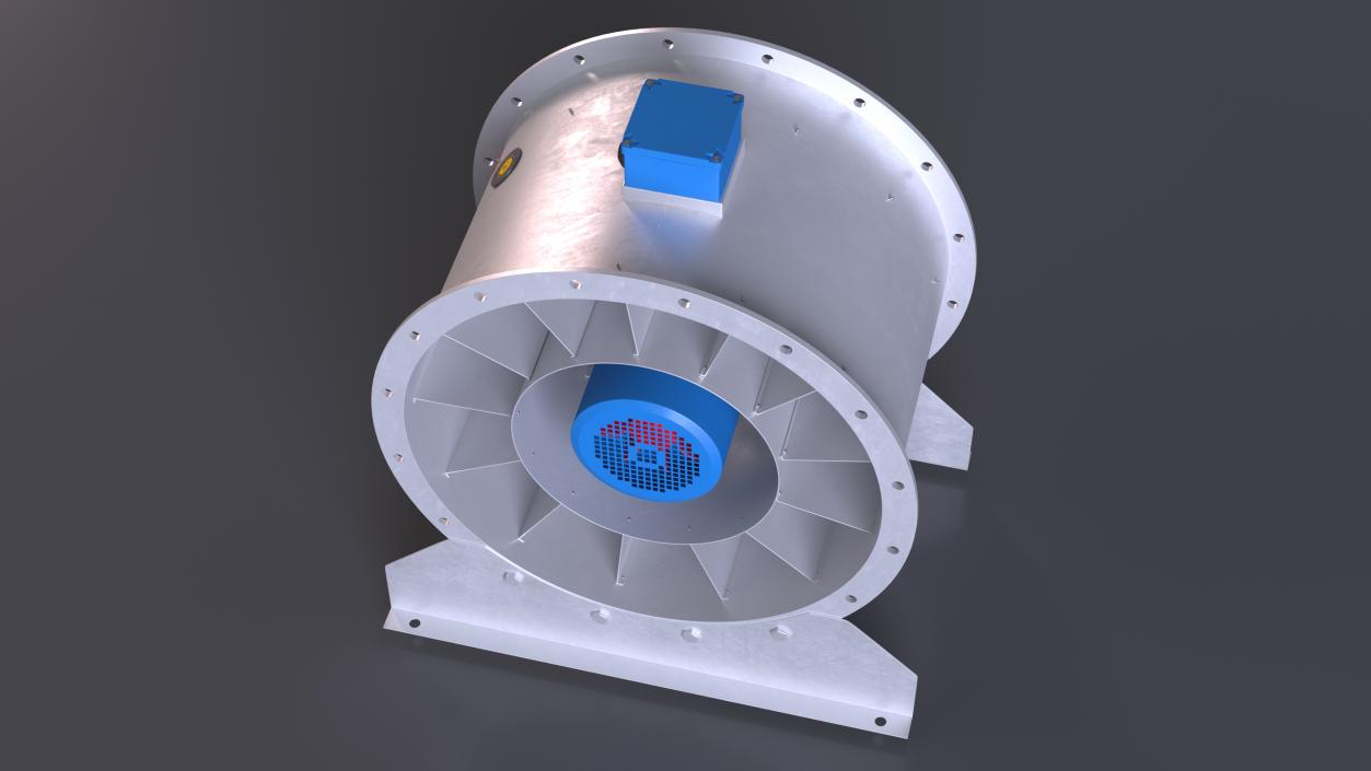 Axial Extractor Fan 3D model