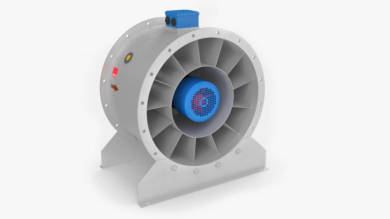 Axial Extractor Fan 3D model