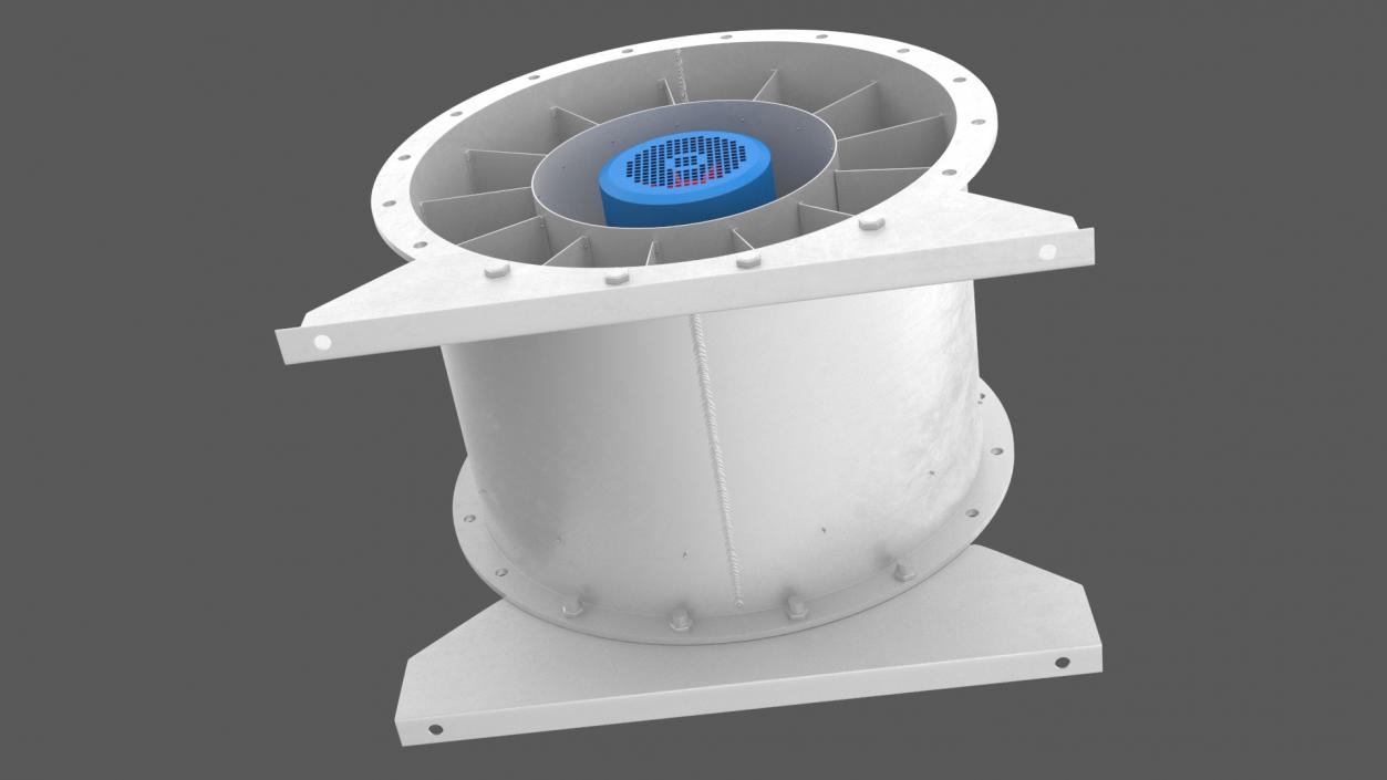 Axial Extractor Fan 3D model