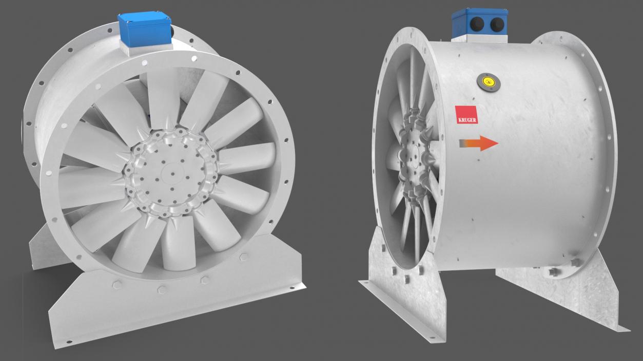 Axial Extractor Fan 3D model