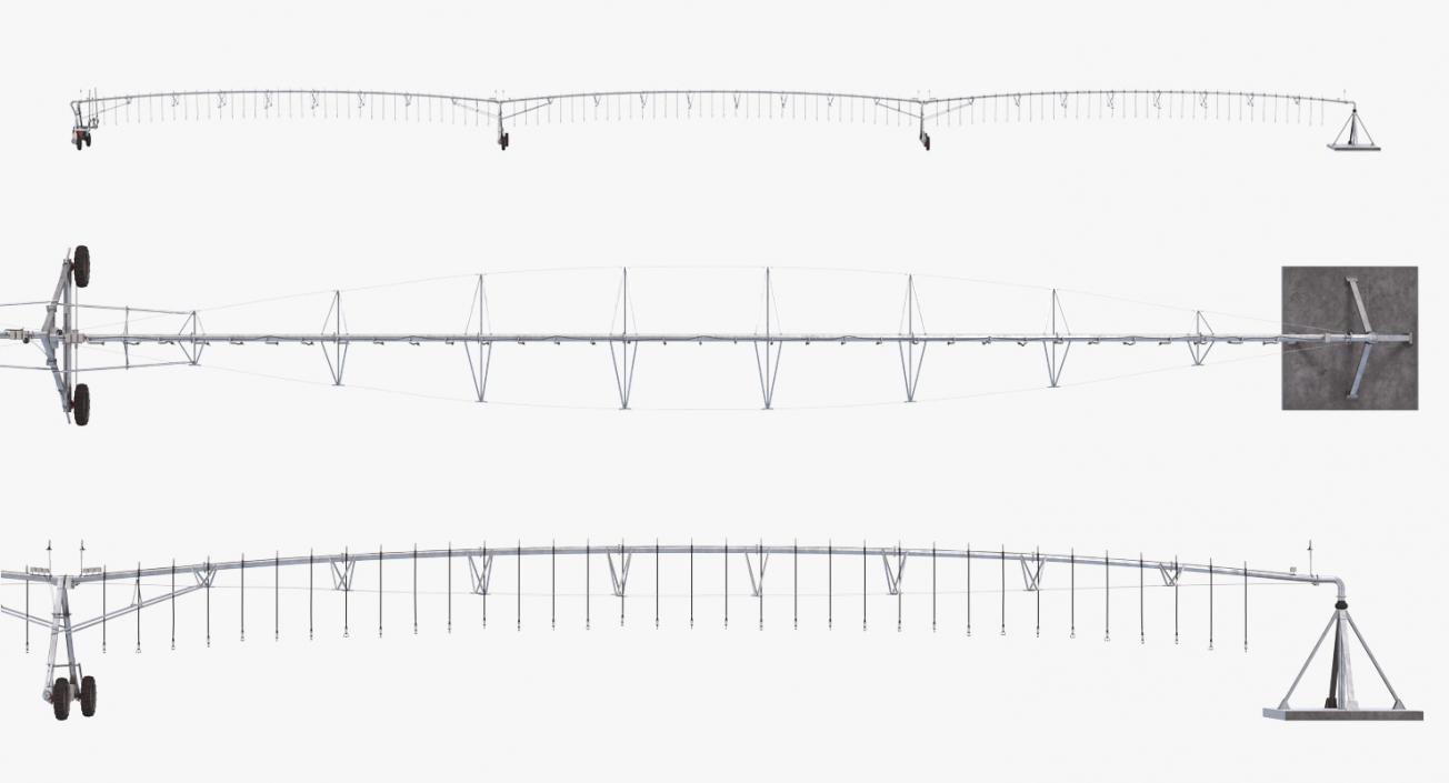 3D model Center Pivot Irrigation System