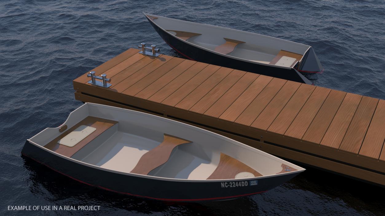 3D model Flottant Ponton Modulaire