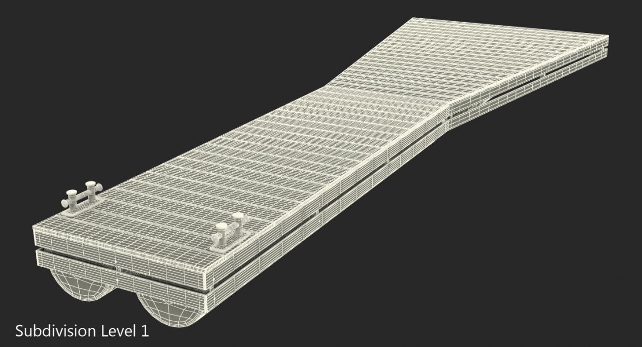 3D model Flottant Ponton Modulaire