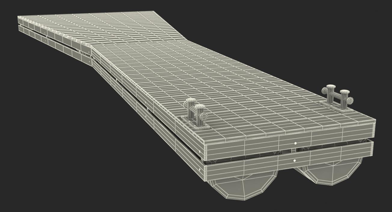 3D model Flottant Ponton Modulaire