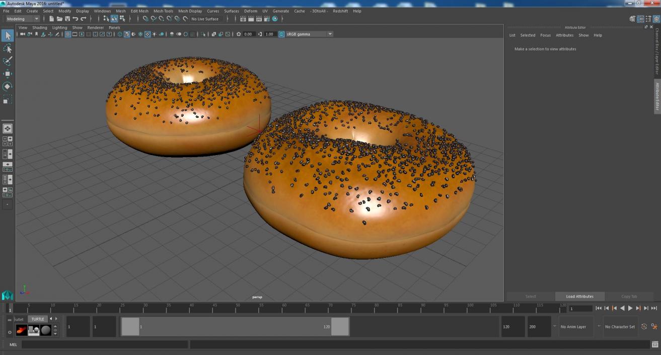 Poppy Seed Bagels 3D