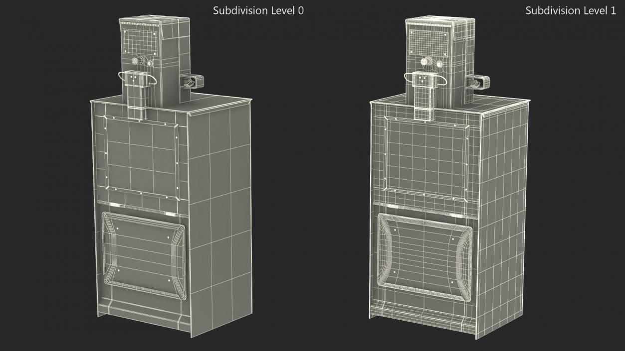 3D Newspaper Vending Machine The Guardian model