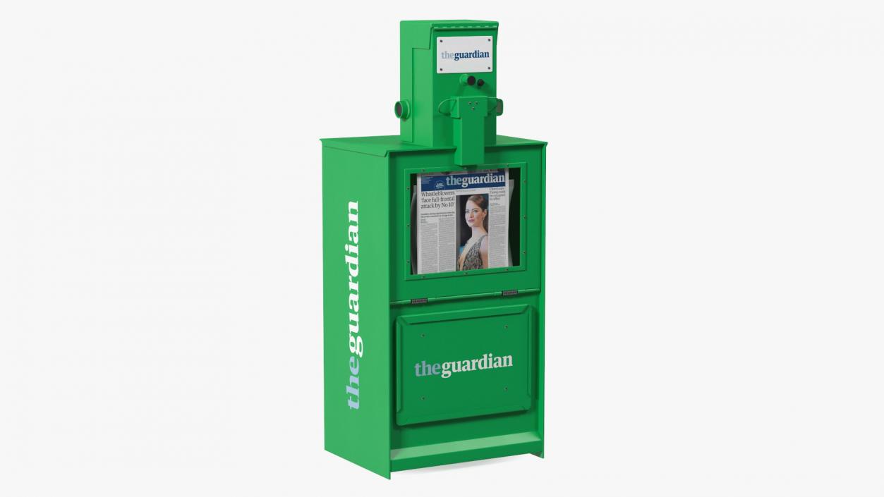 3D Newspaper Vending Machine The Guardian model