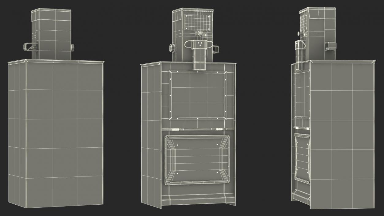 3D Newspaper Vending Machine The Guardian model