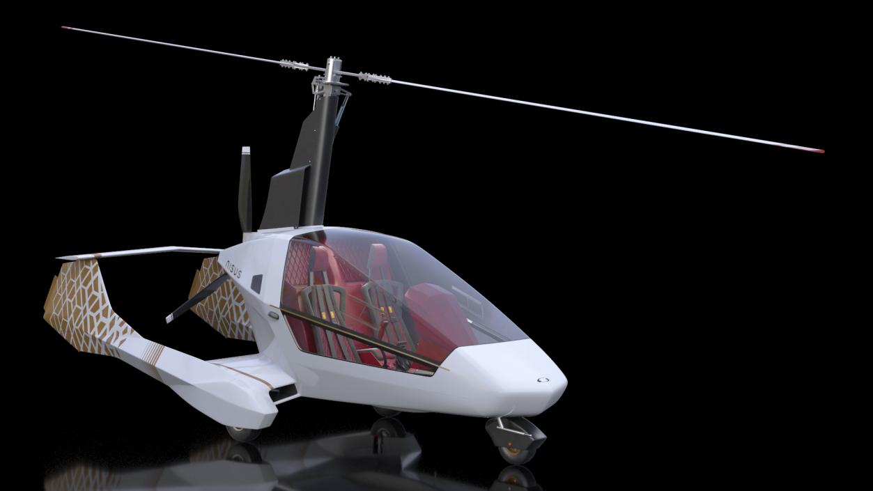 Nisus Gyroplane Rigged 3D