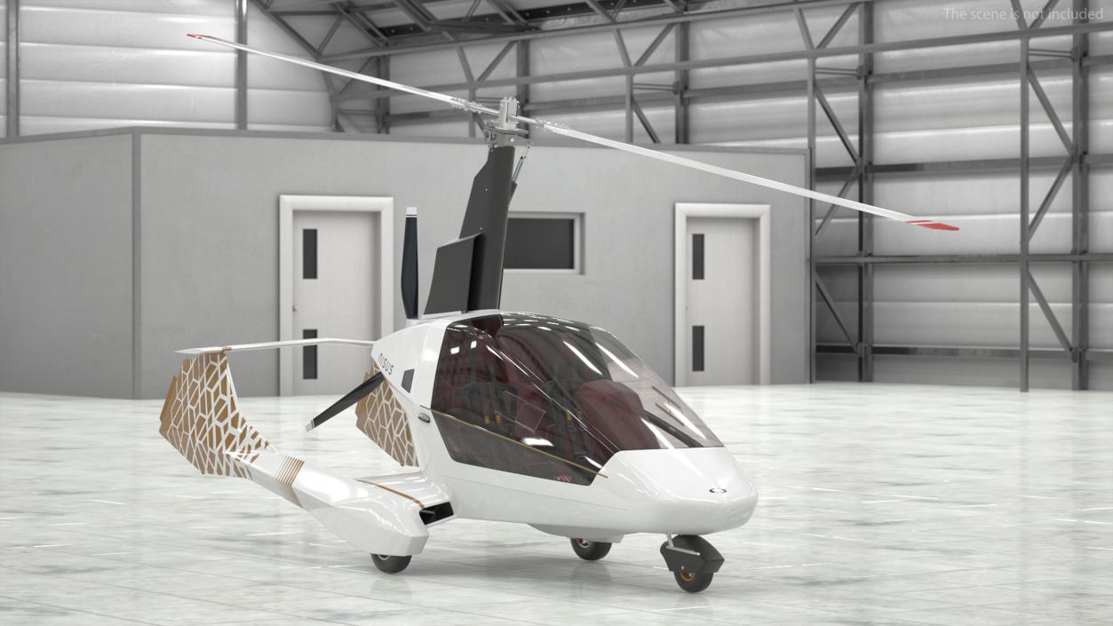 Nisus Gyroplane Rigged 3D