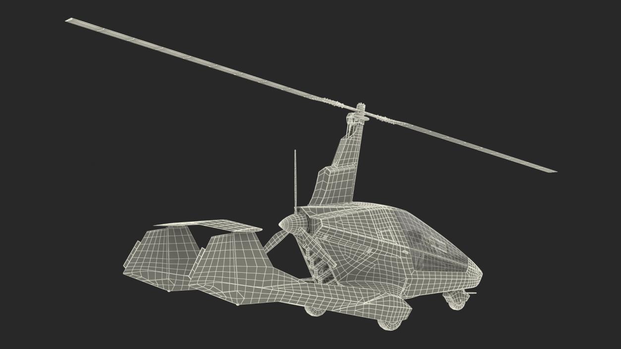 Nisus Gyroplane Rigged 3D