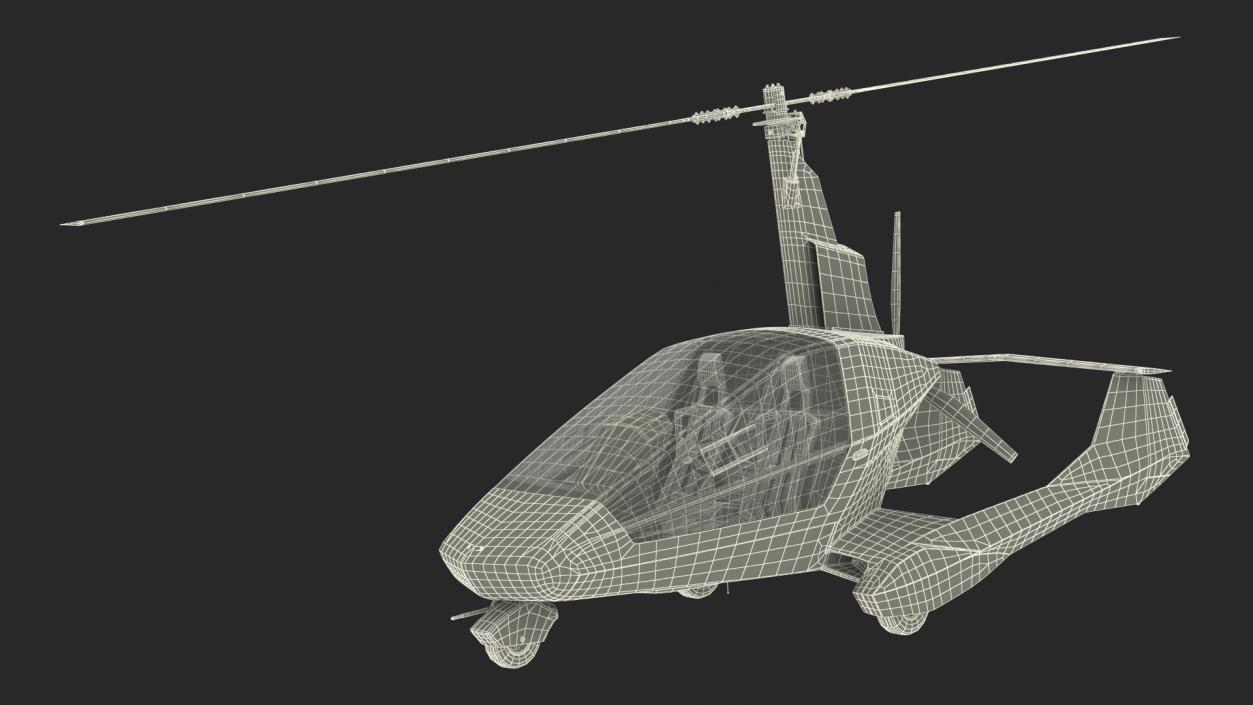 Nisus Gyroplane Rigged 3D