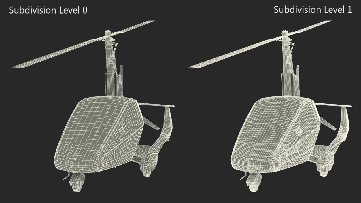 Nisus Gyroplane Rigged 3D