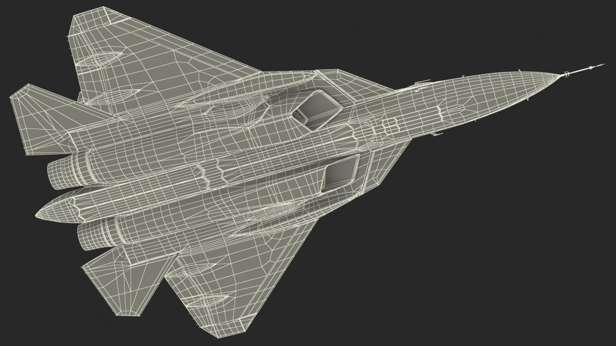 Sukhoi SU 57 Flight 3D model