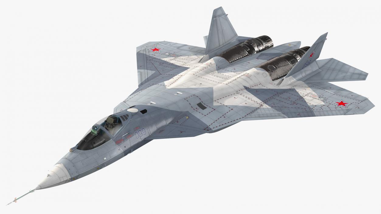 Sukhoi SU 57 Flight 3D model