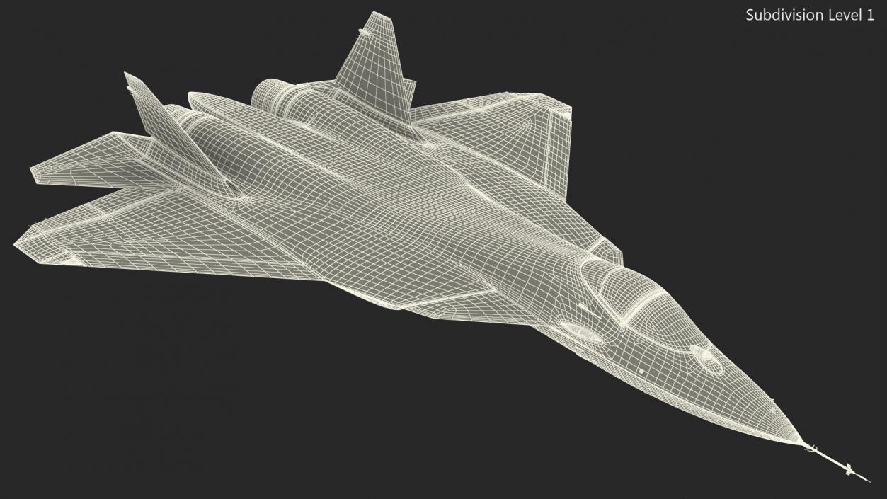 Sukhoi SU 57 Flight 3D model