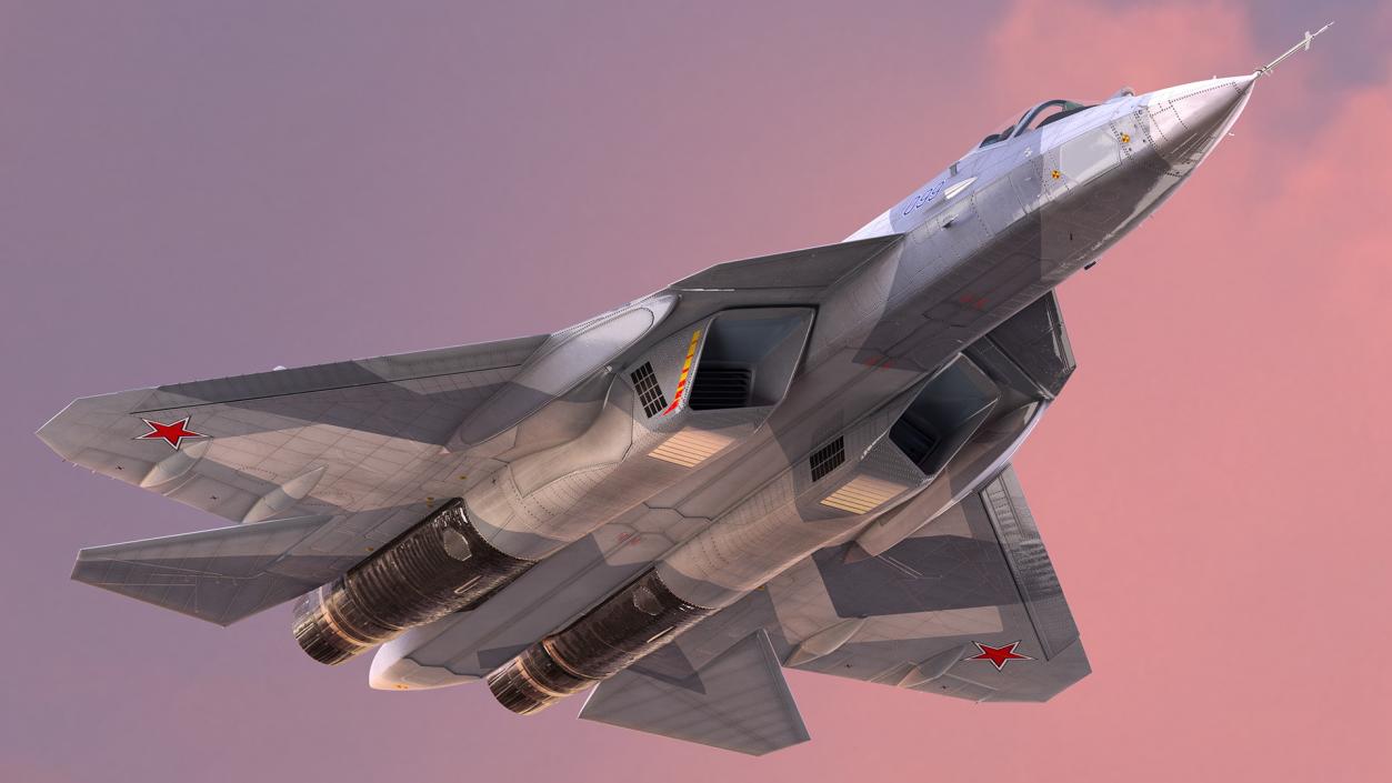 Sukhoi SU 57 Flight 3D model