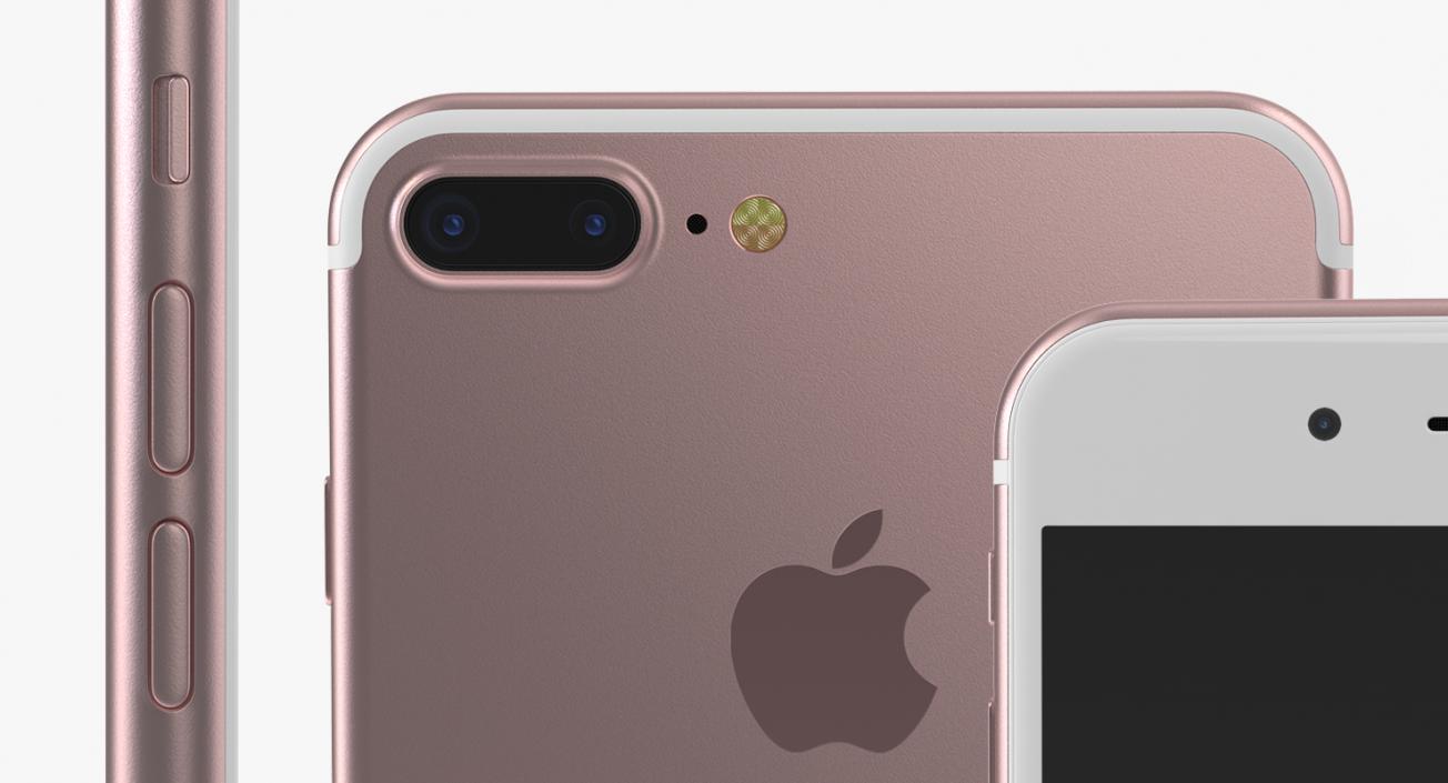 Apple IPhone 7 Plus Rose Gold 3D model