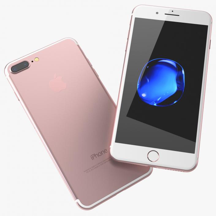 Apple IPhone 7 Plus Rose Gold 3D model