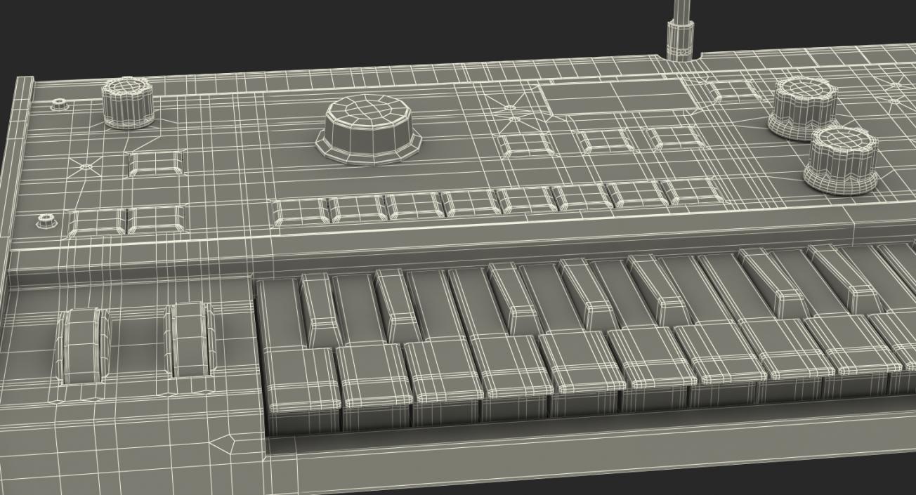 3D Korg MicroKORG Synthesizer and Vocoder model