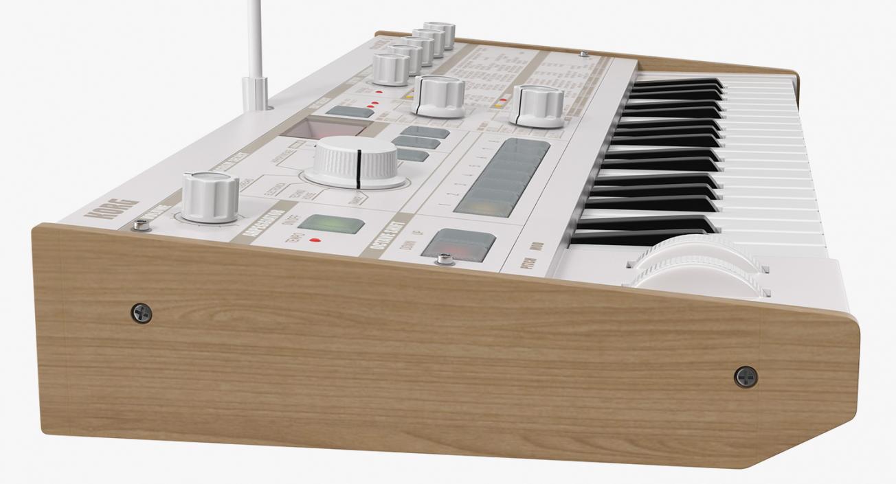 3D Korg MicroKORG Synthesizer and Vocoder model