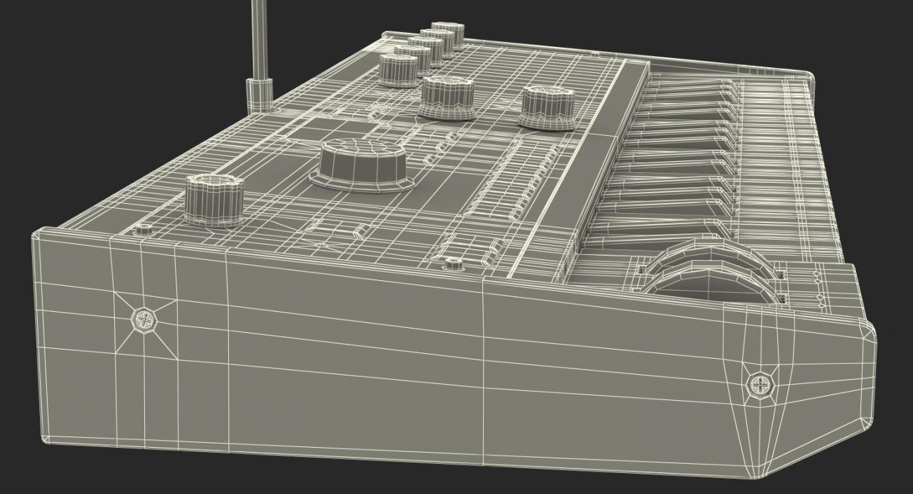 3D Korg MicroKORG Synthesizer and Vocoder model