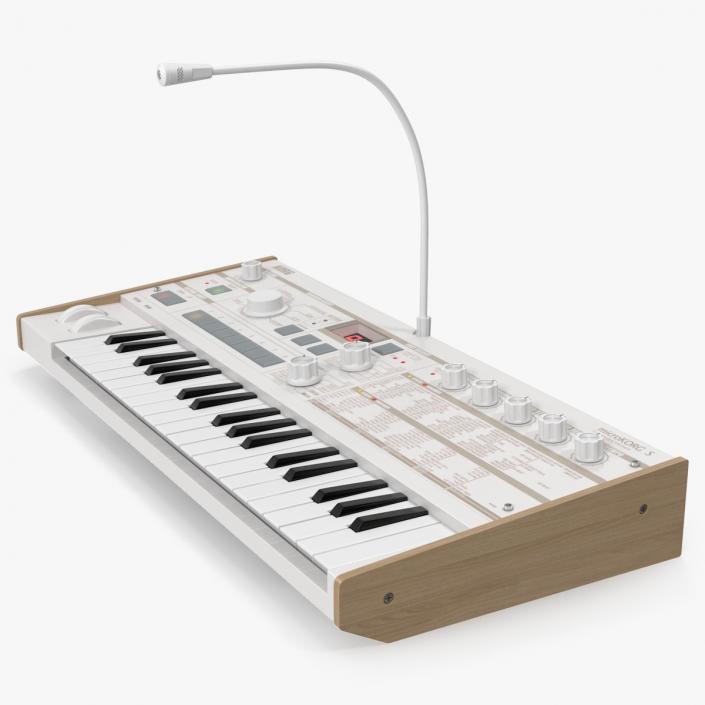 3D Korg MicroKORG Synthesizer and Vocoder model