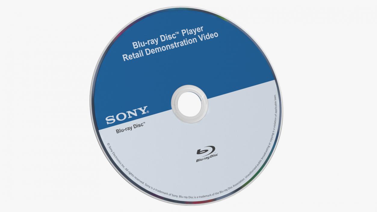 Sony Blu Ray Disc 3D