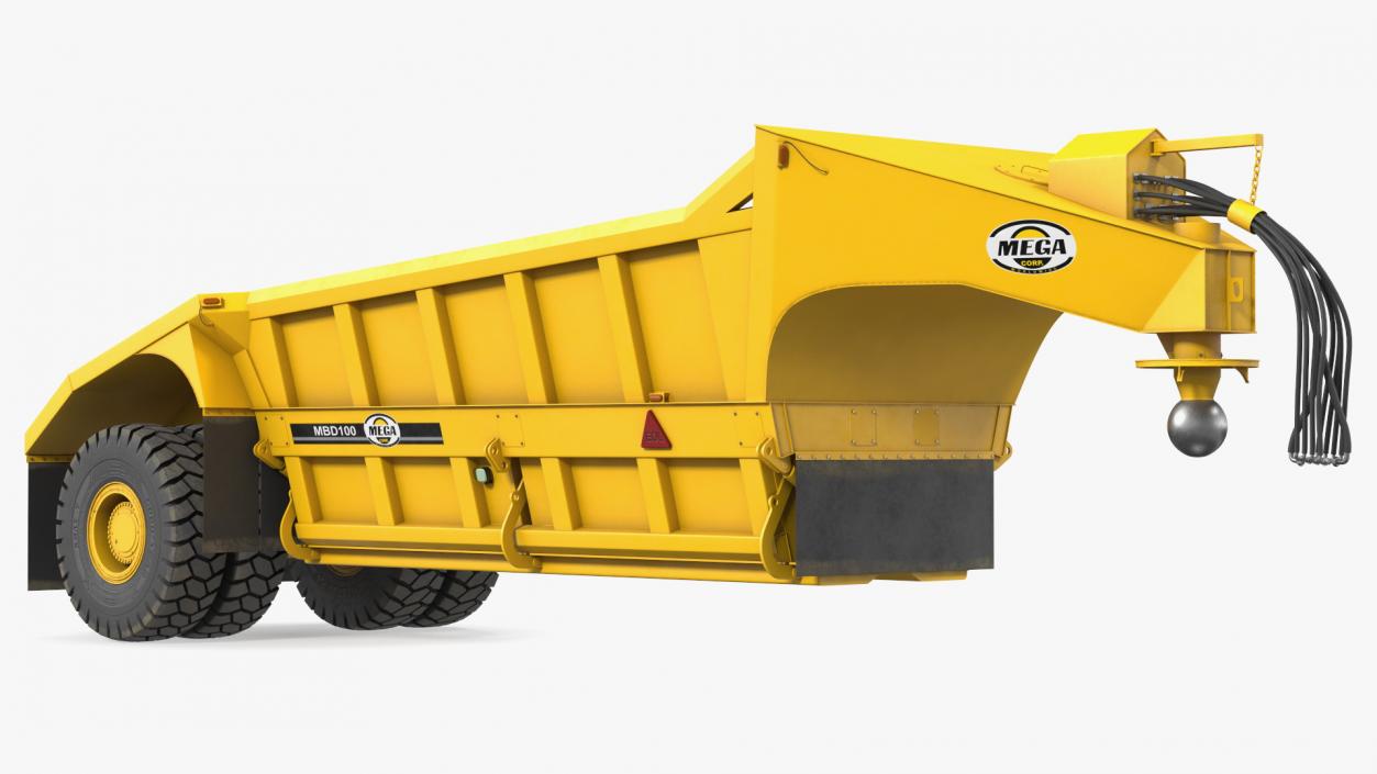 Mega Bottom Dump Trailer MBD100 Clean 3D