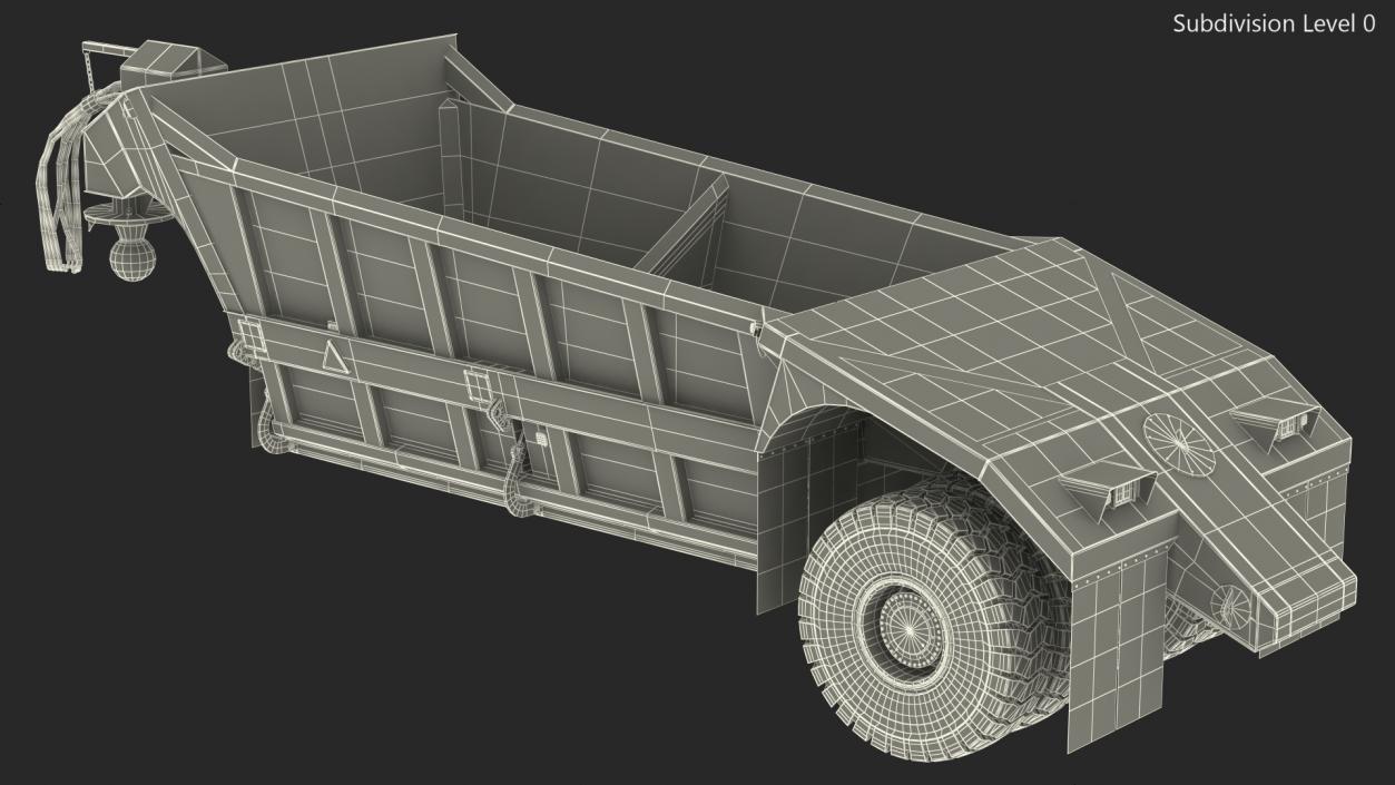 Mega Bottom Dump Trailer MBD100 Clean 3D