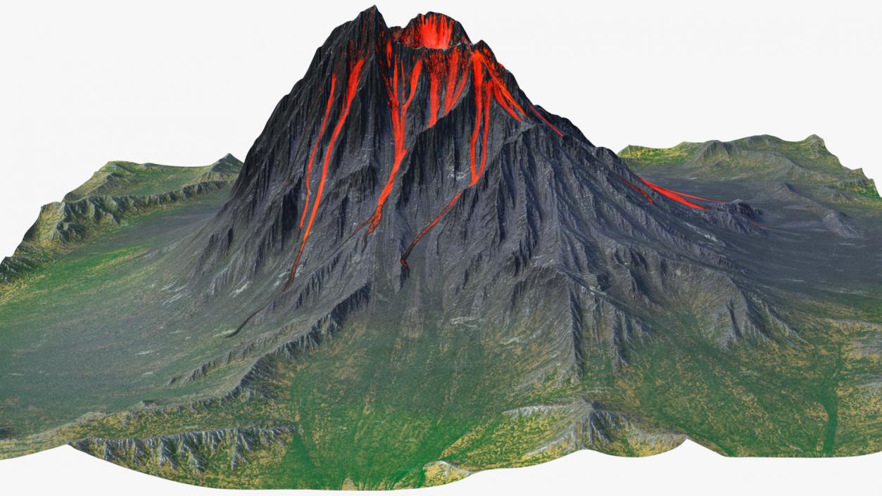 3D model Volcanoes Collection