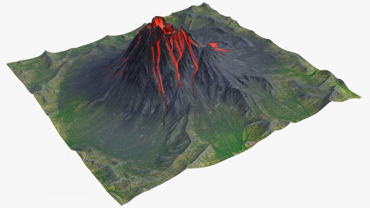 3D model Volcanoes Collection