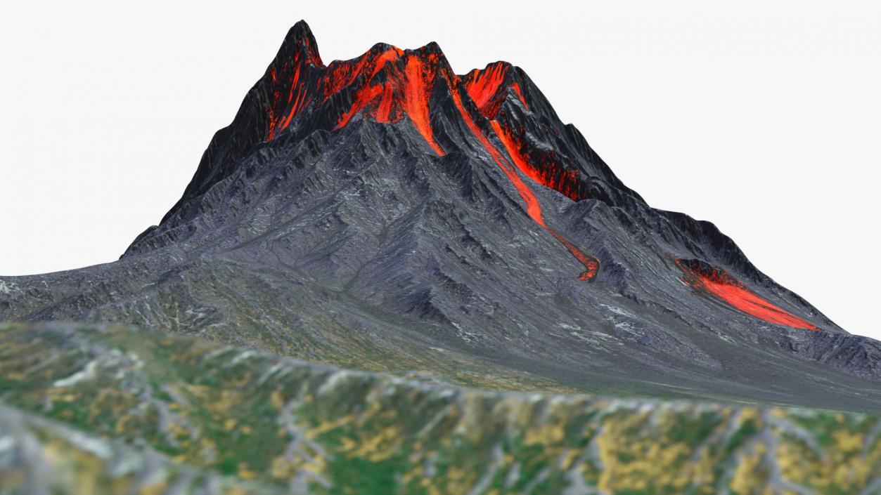 3D model Volcanoes Collection