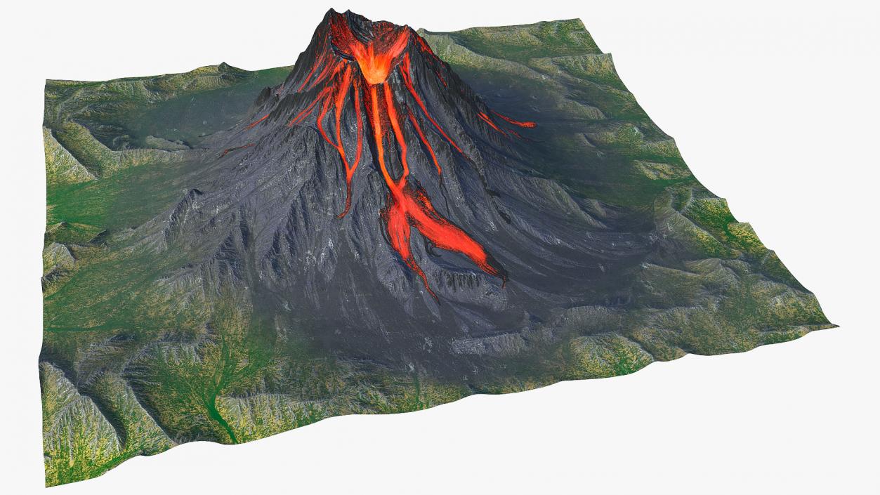 3D model Volcanoes Collection