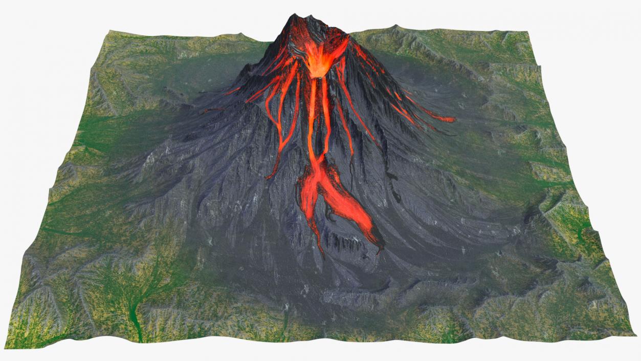 3D model Volcanoes Collection