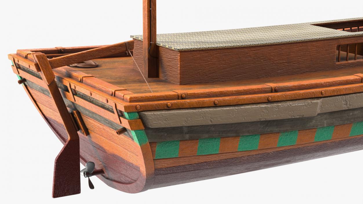 Dubai Abra Boat Old 3D model