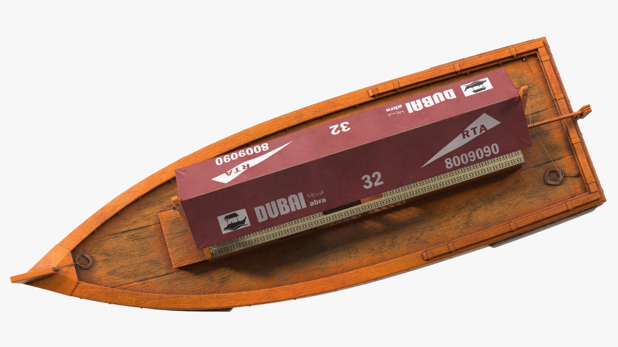 Dubai Abra Boat Old 3D model