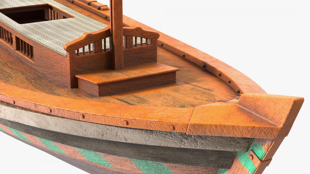 Dubai Abra Boat Old 3D model