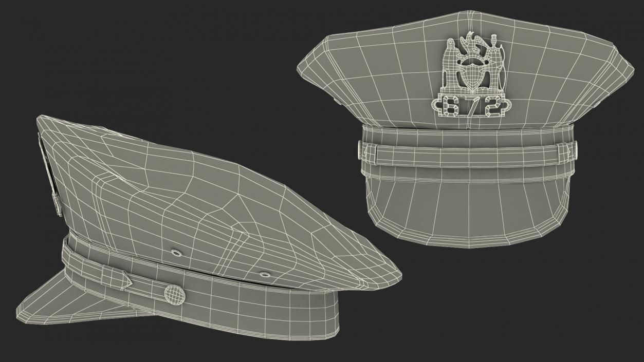 3D model NYPD Police Cap