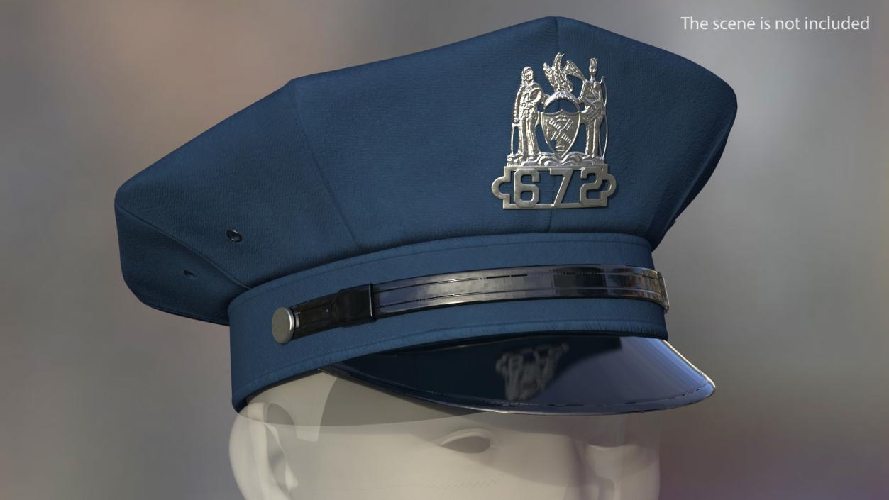 3D model NYPD Police Cap