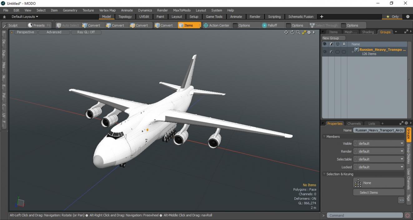 Russian Heavy Transport Aircraft 3D