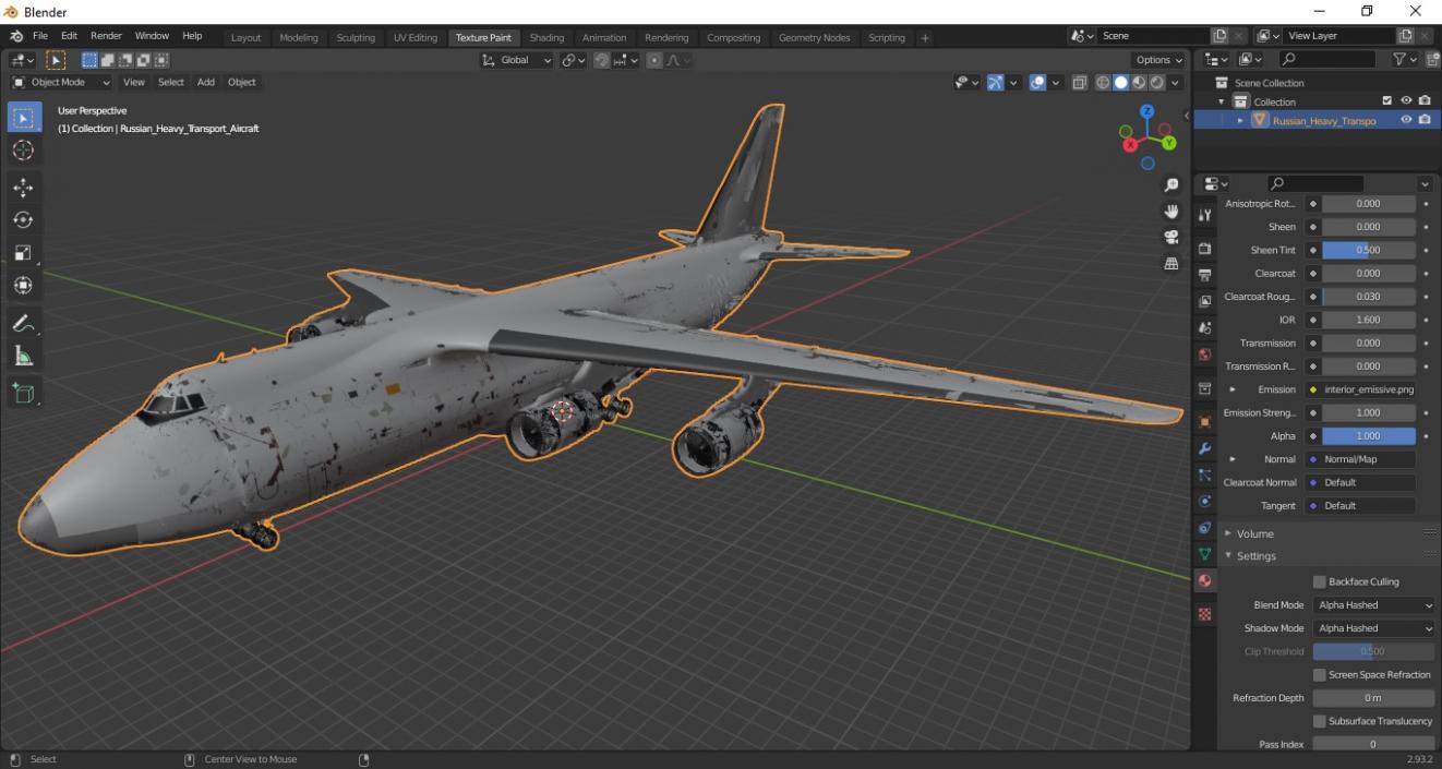 Russian Heavy Transport Aircraft 3D