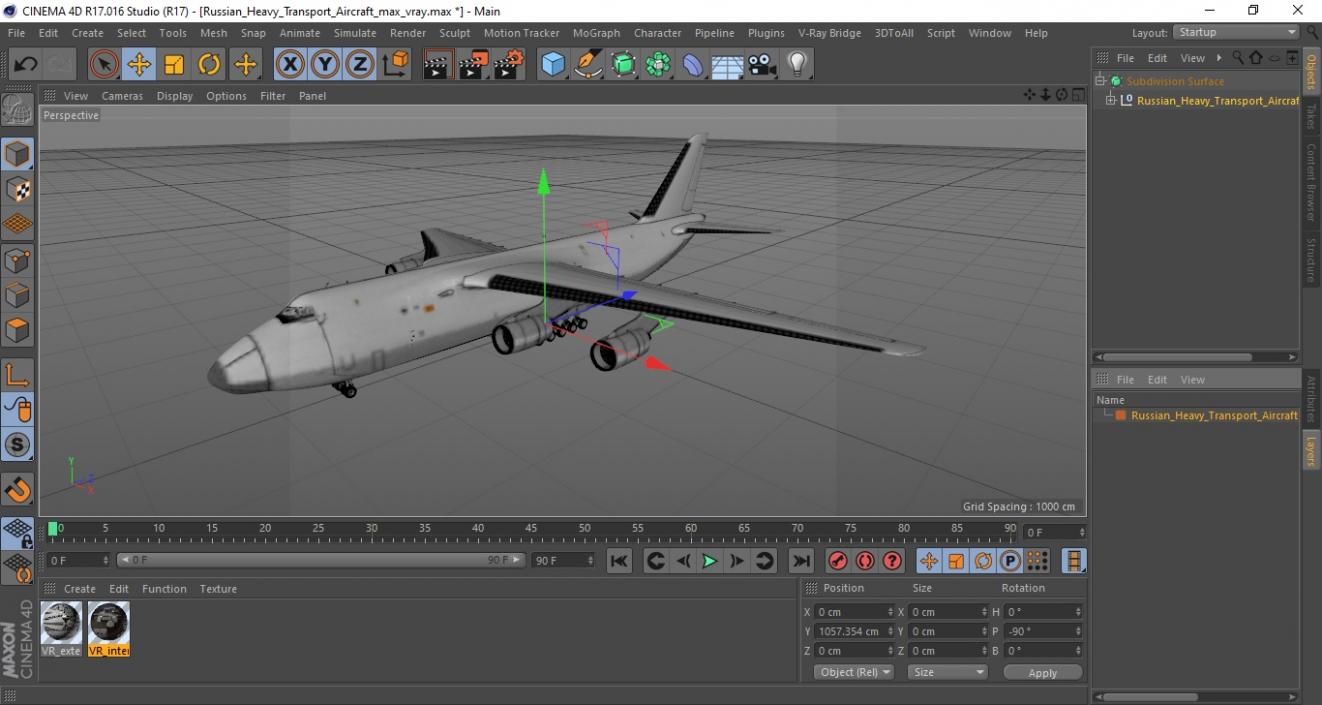 Russian Heavy Transport Aircraft 3D