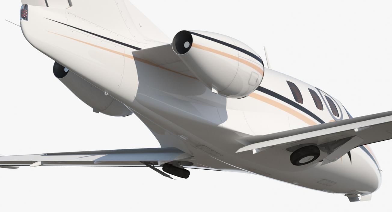 3D Very Light Jet Eclipse 550 Rigged model