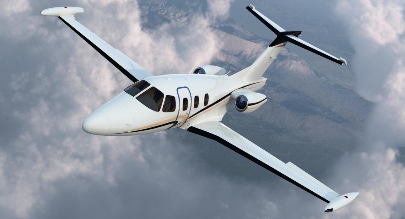 3D Very Light Jet Eclipse 550 Rigged model