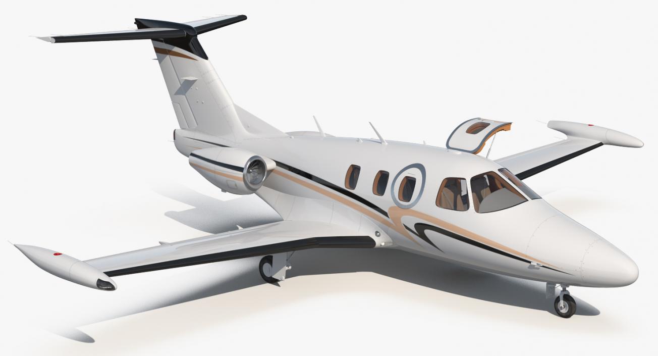 3D Very Light Jet Eclipse 550 Rigged model