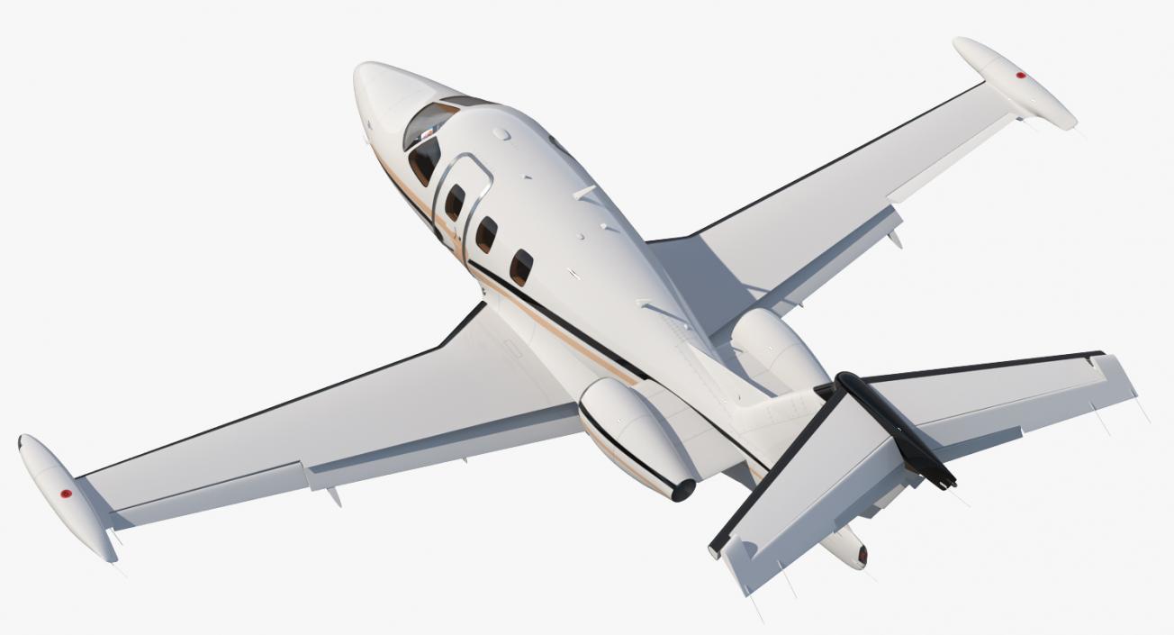 3D Very Light Jet Eclipse 550 Rigged model